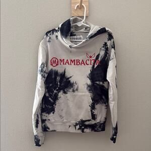Mambacita‎ x Dannijo Black and White Tie-Dye Yourh Sweatshirt Hoodie Size Medium